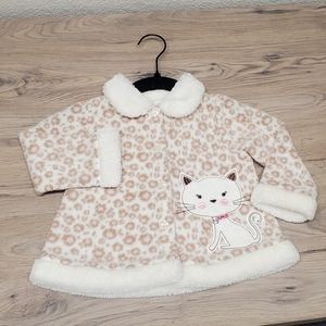 Young Hearts Girl Fleece Kitten Jacket